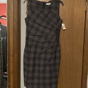 Calvin Klein black and white dress